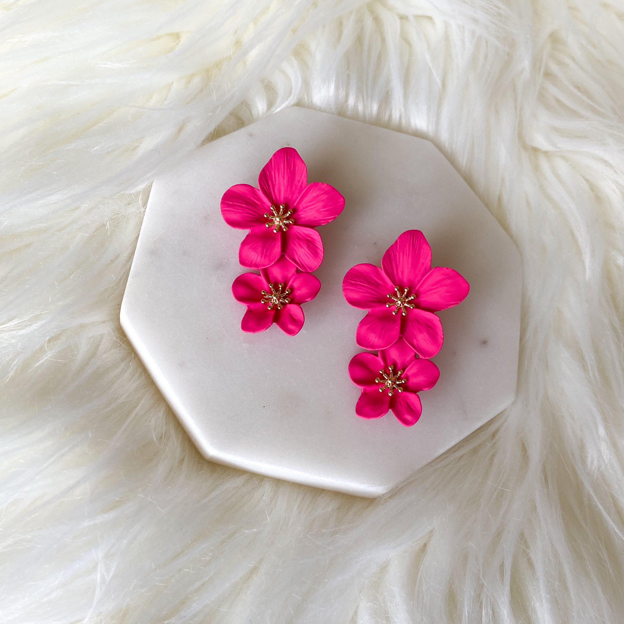 Hibiscus Flower Drop Earrings - LAST CHANCE! - Image 16