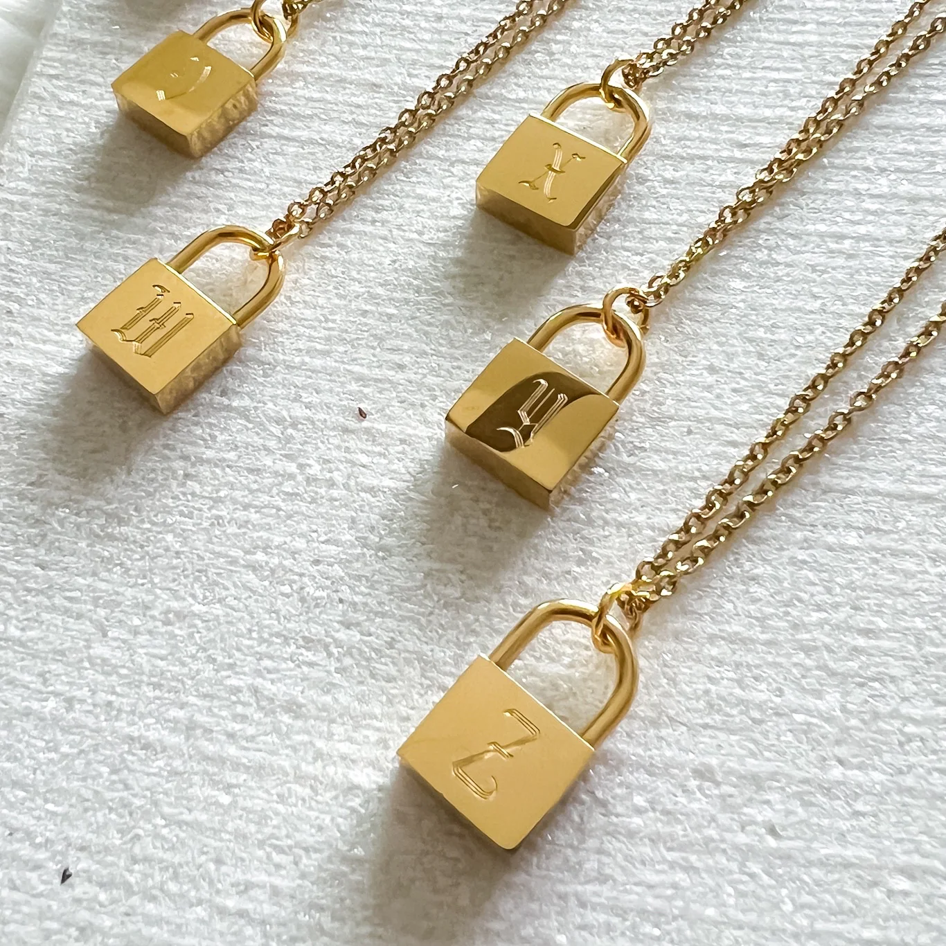 Initial Padlock Necklace - LAST CHANCE! - Image 4