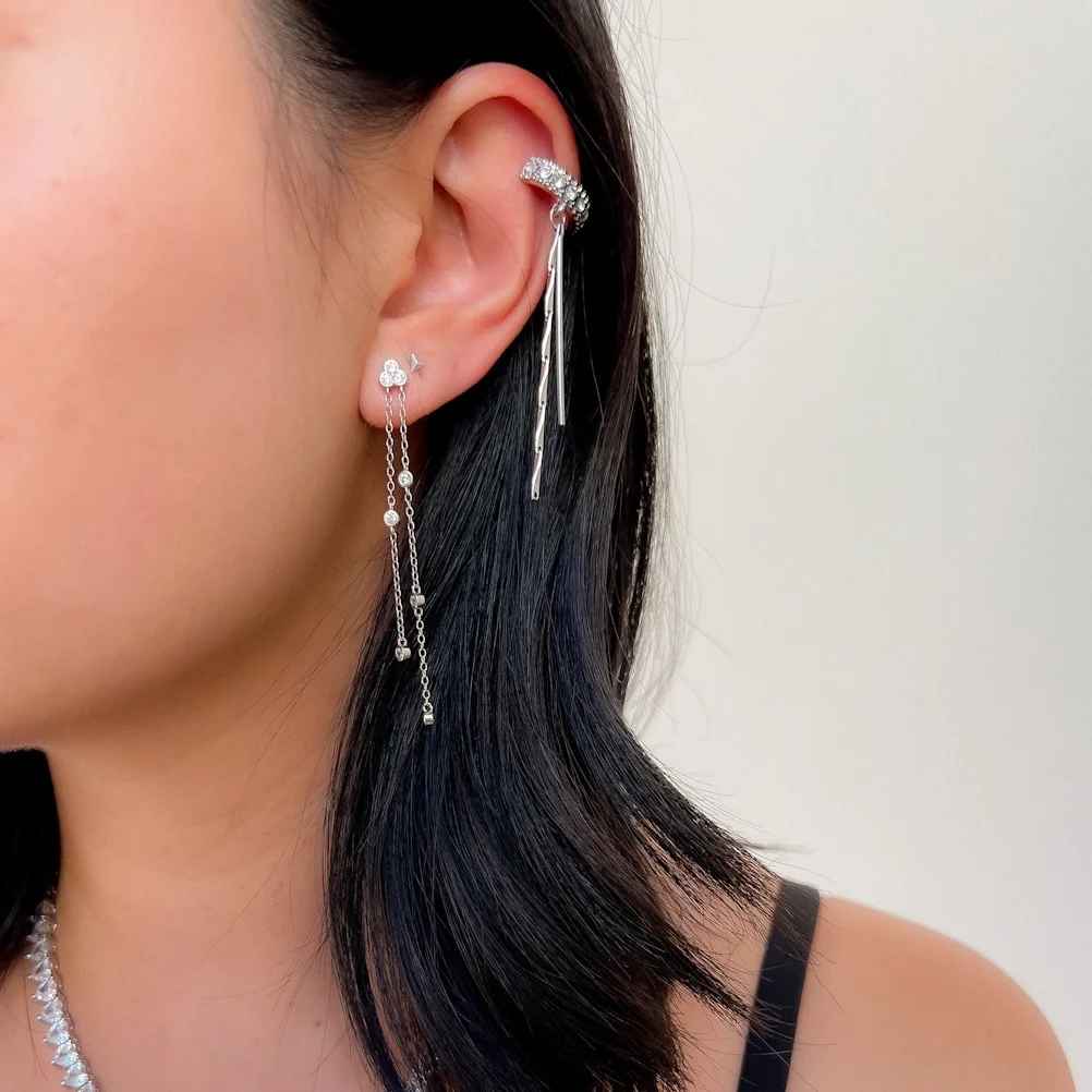 Jolie Bezel Drop Earrings - LAST CHANCE! - Image 10