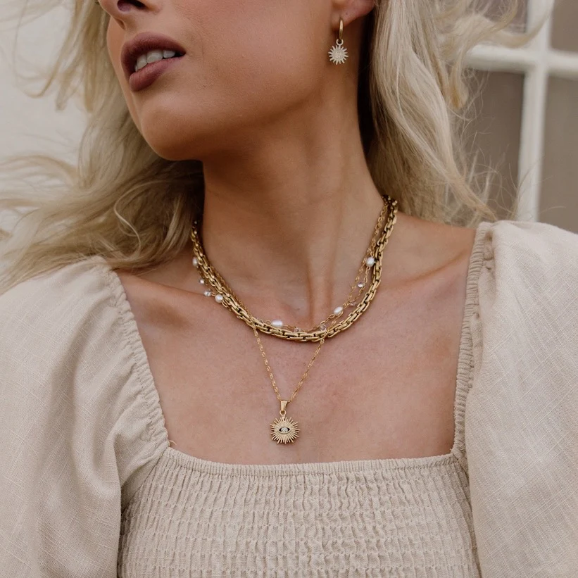 Kassia Block Chain Necklace - LAST CHANCE! - Image 15