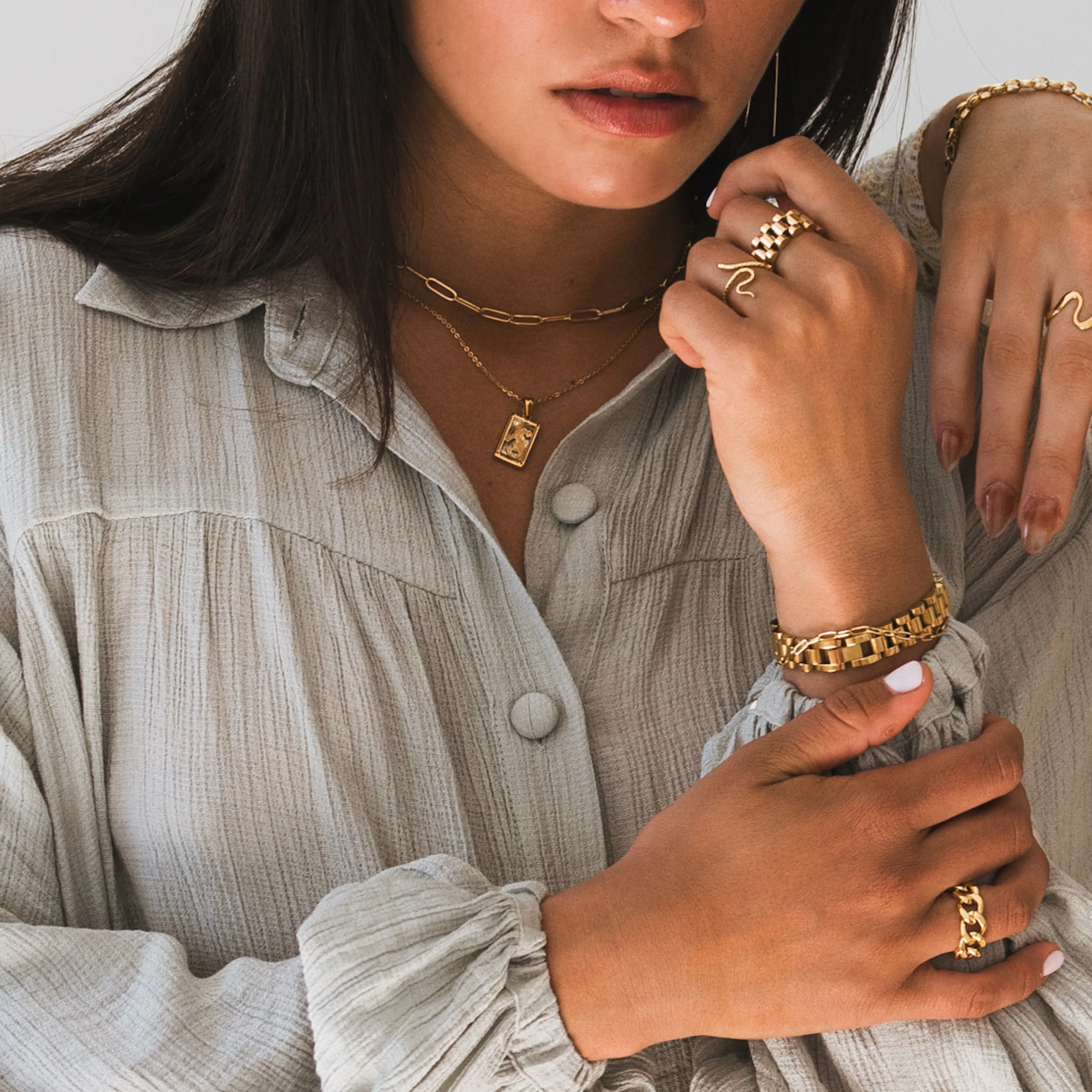 Lucia Watch Link Chain Ring - Image 5