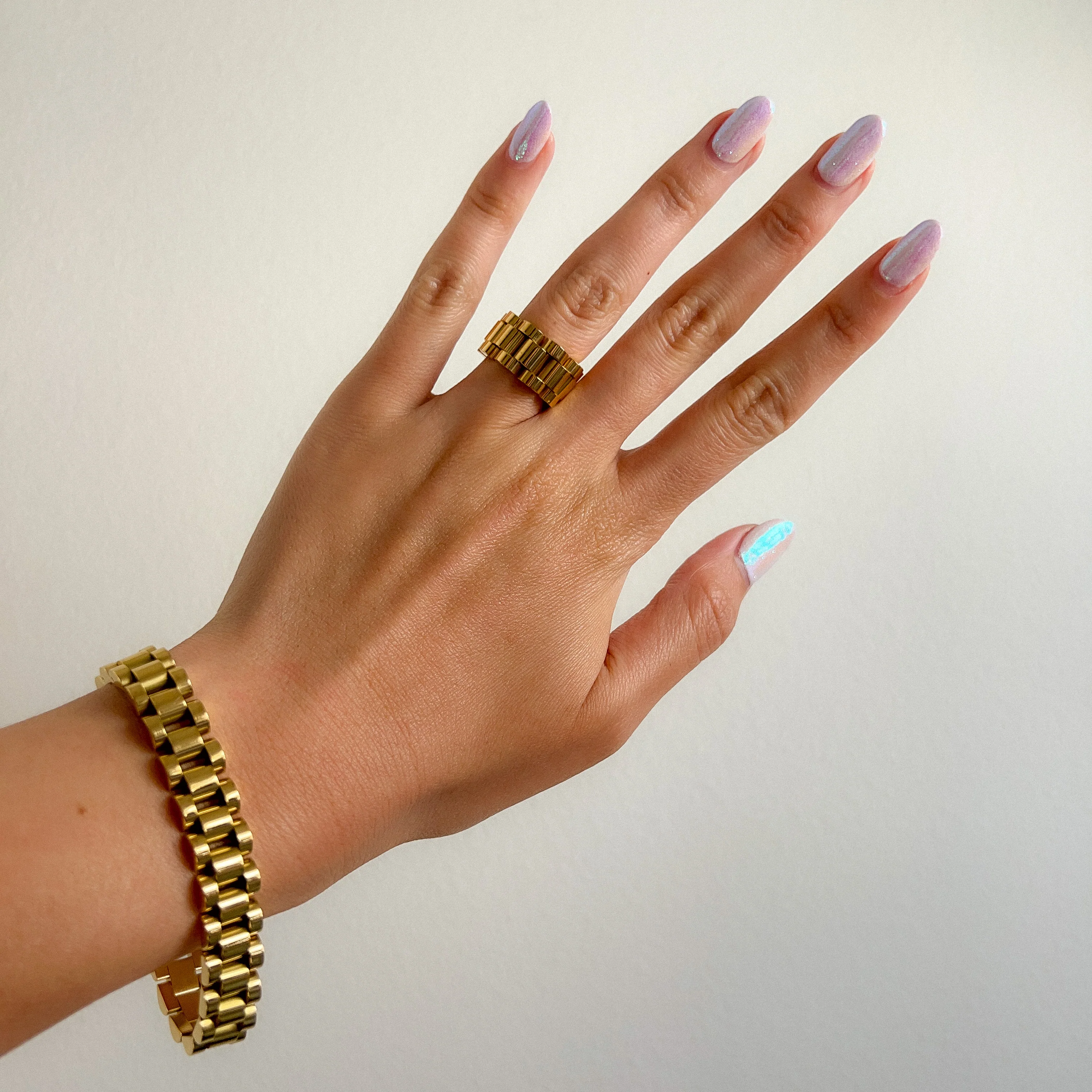 Lucia Watch Link Chain Ring - Image 8