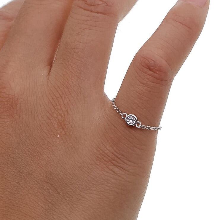 Lyra Solitare Sterling 925 Silver Ring - Image 6