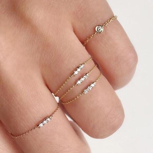 Lyra Solitare Sterling 925 Silver Ring - Image 9
