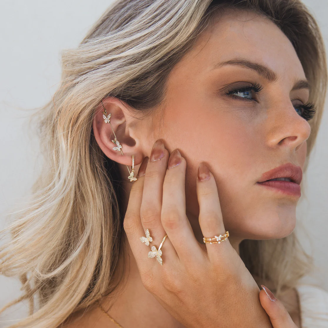 Mariposa Butterfly Ear Hook / Ear Cuff - 2 Styles - Image 2
