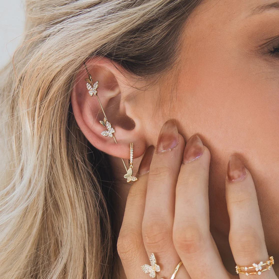 Mariposa Butterfly Ear Hook / Ear Cuff - 2 Styles - Image 8