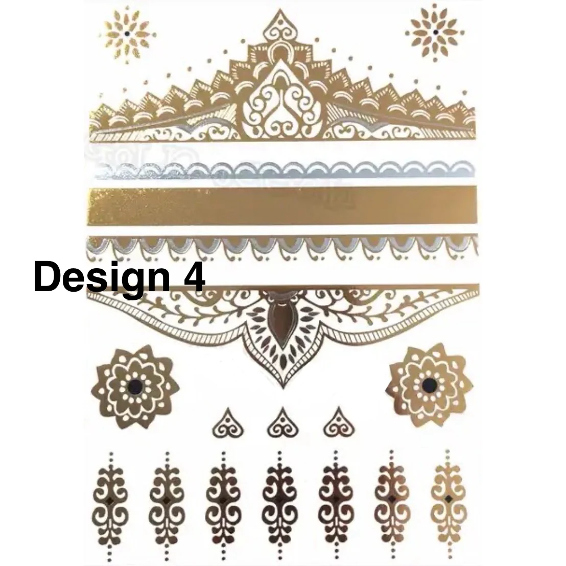 Metallic Temporary Tattoos - 9 Designs! - Image 10