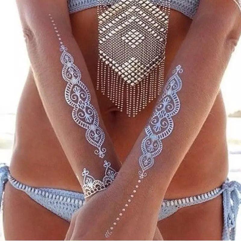 Metallic Temporary Tattoos - 9 Designs! - Image 13
