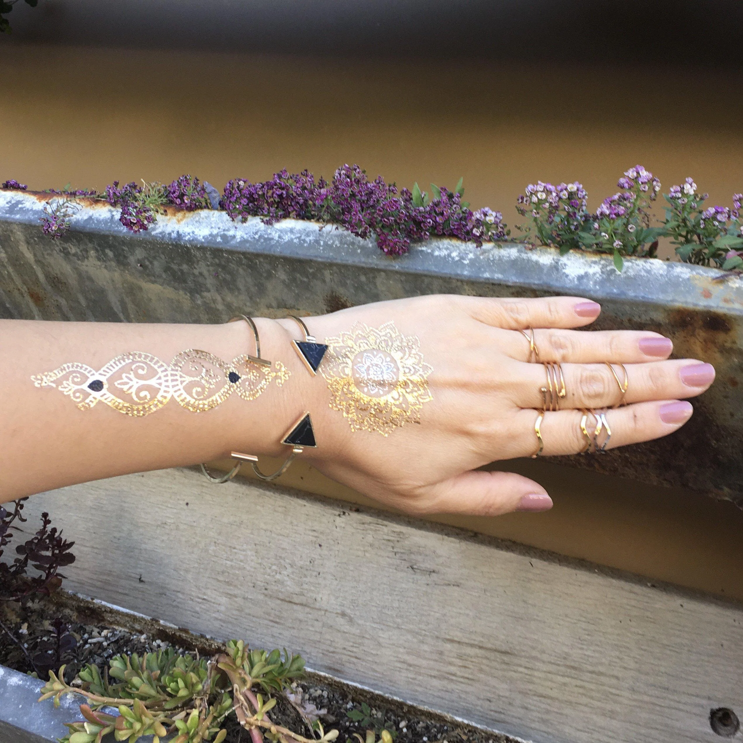 Metallic Temporary Tattoos - 9 Designs! - Image 18