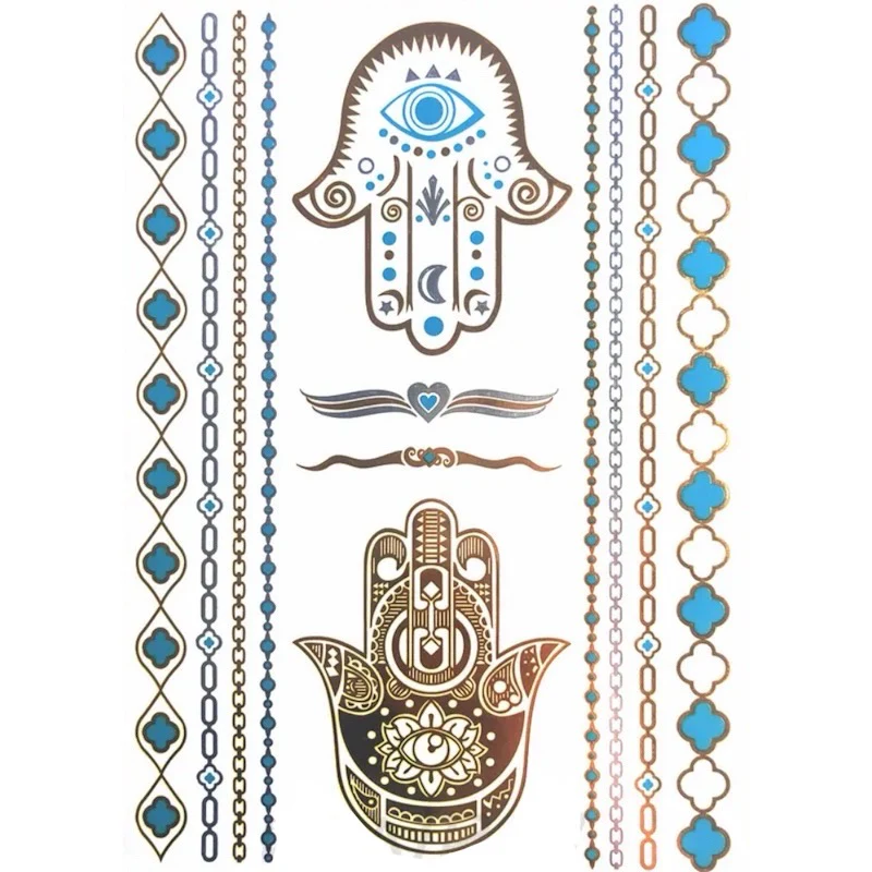 Metallic Temporary Tattoos - 9 Designs! - Image 6