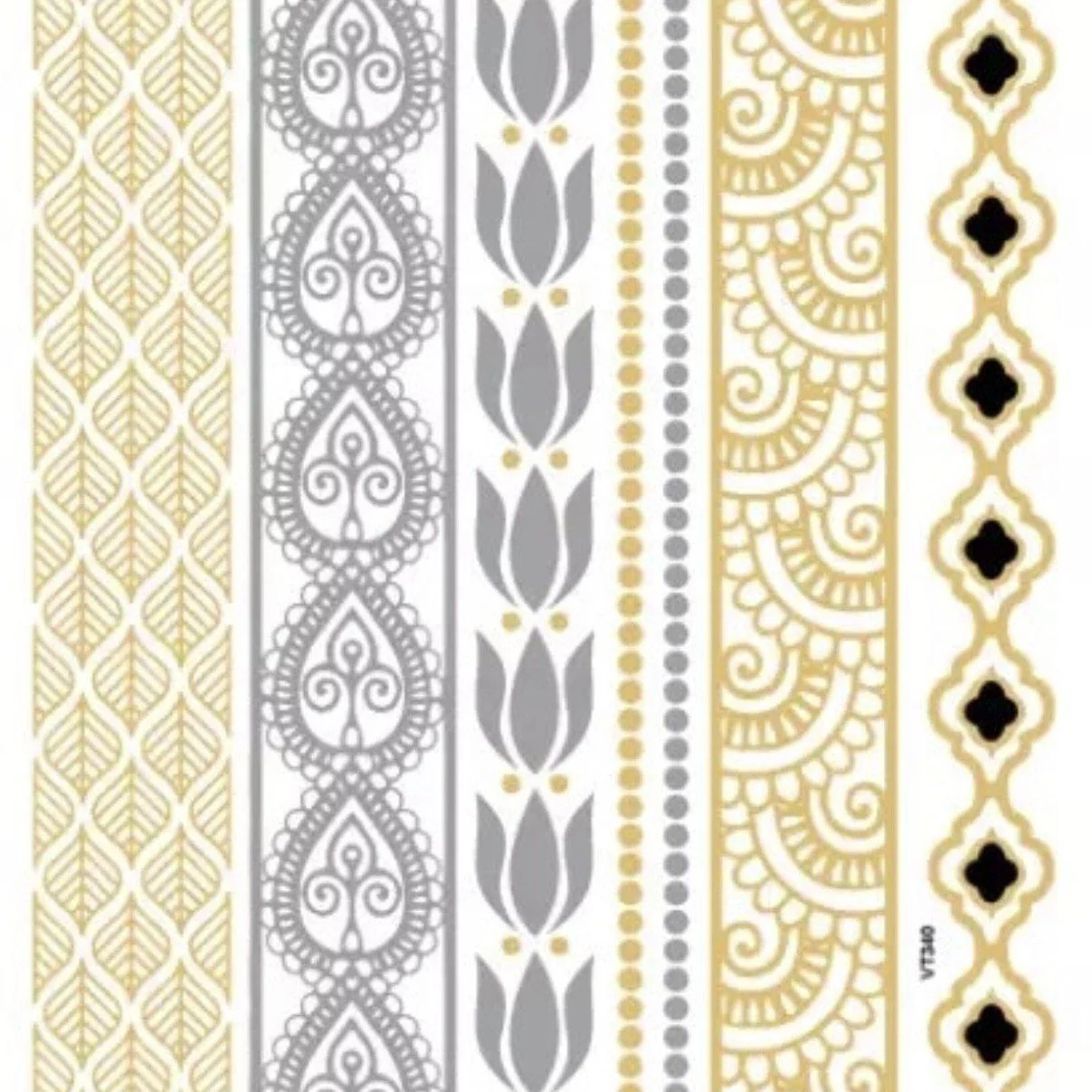 Metallic Temporary Tattoos - 9 Designs! - Image 9