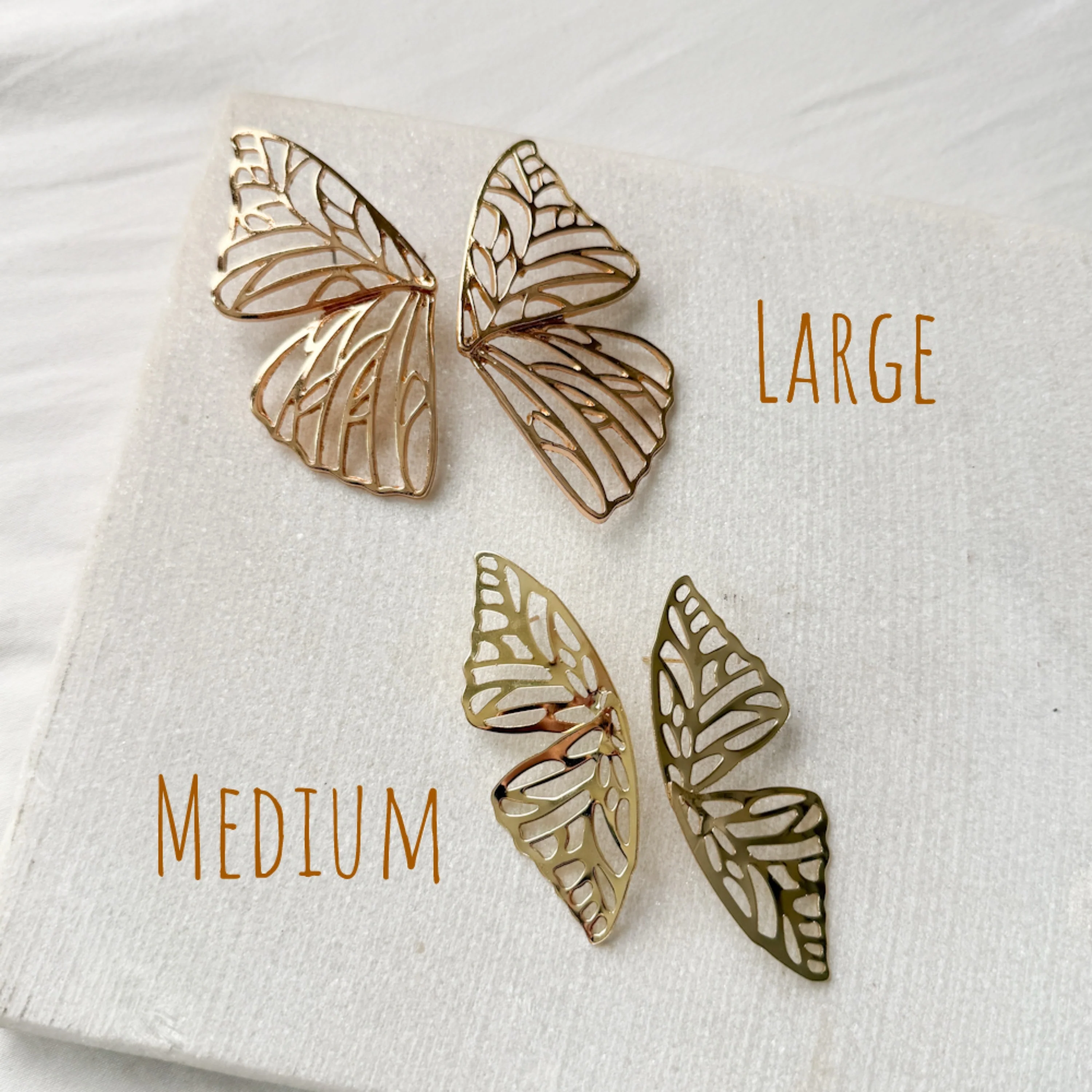 Monarch Butterfly Earrings - LAST CHANCE - Image 3