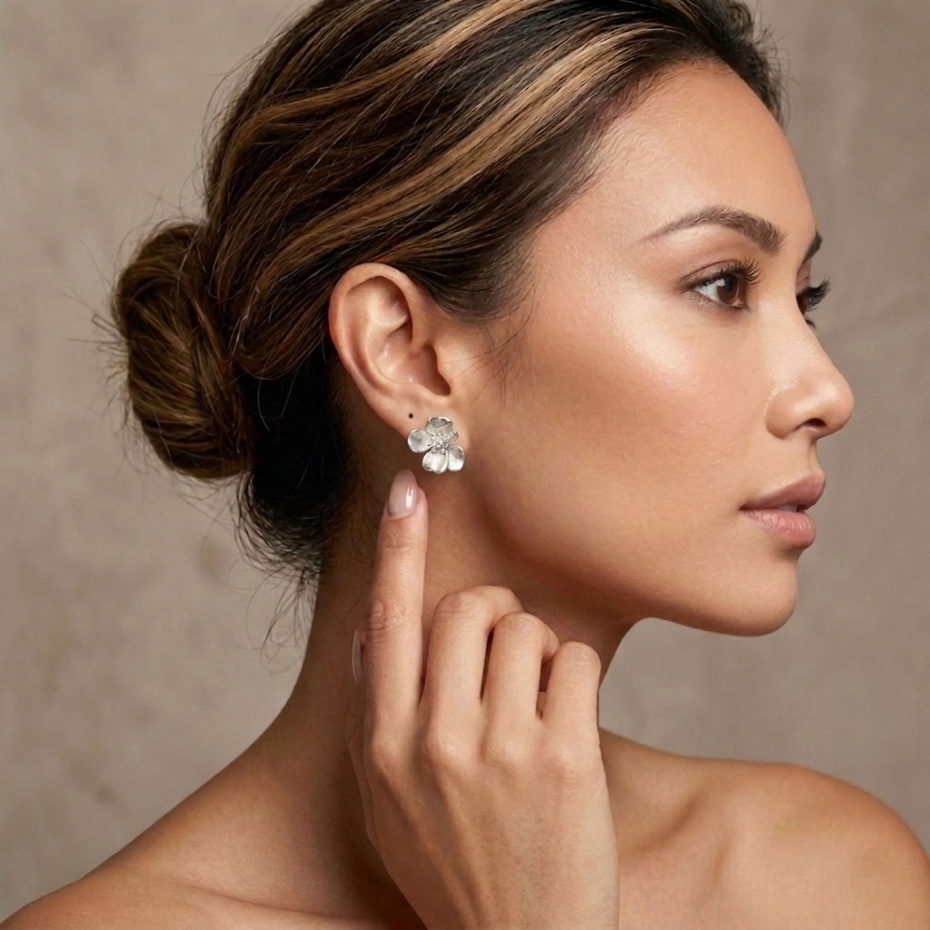 Moonlit Petals Earrings