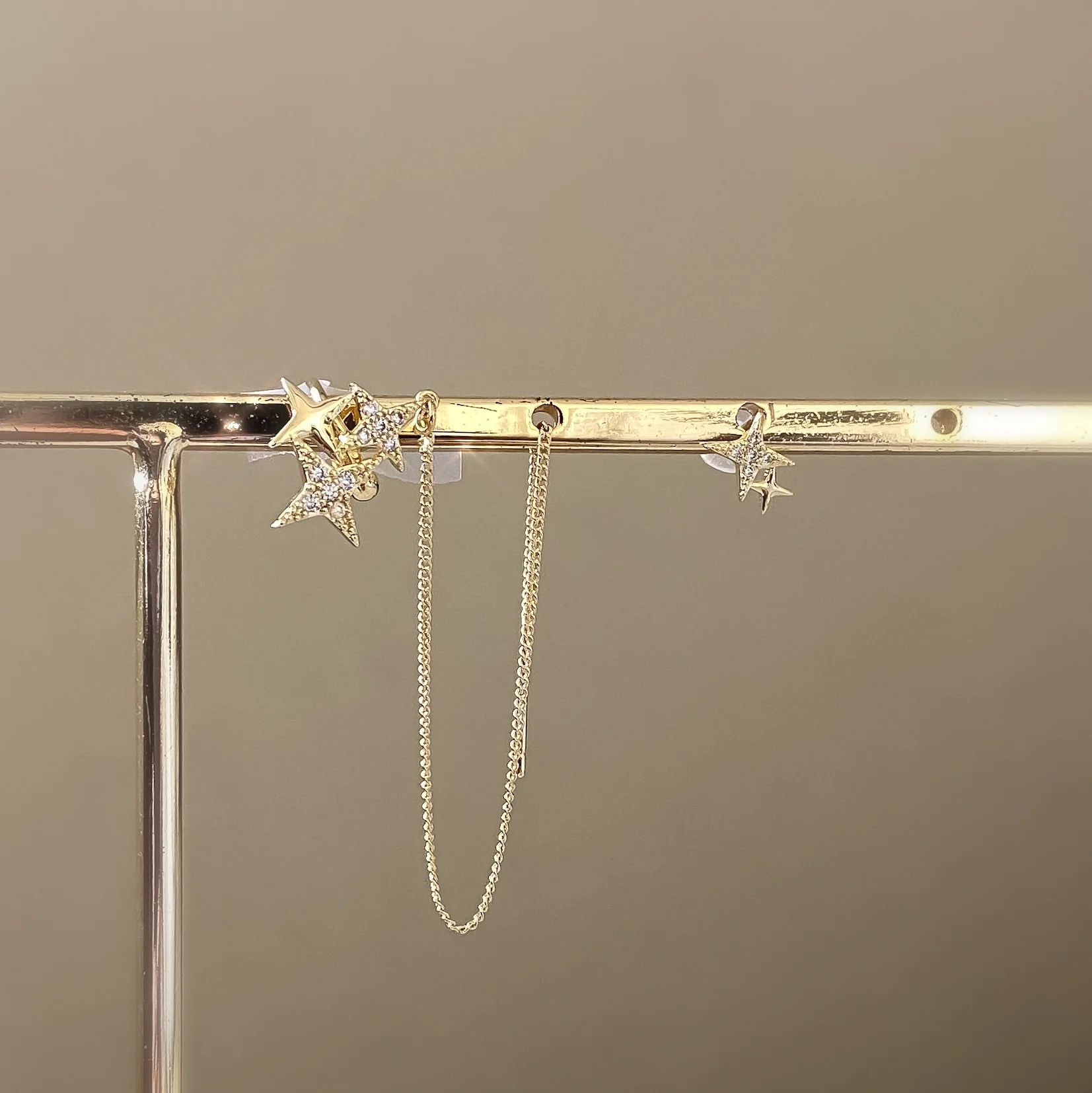 Noelle Star Chained Cuff + Stud Earrings - Image 6