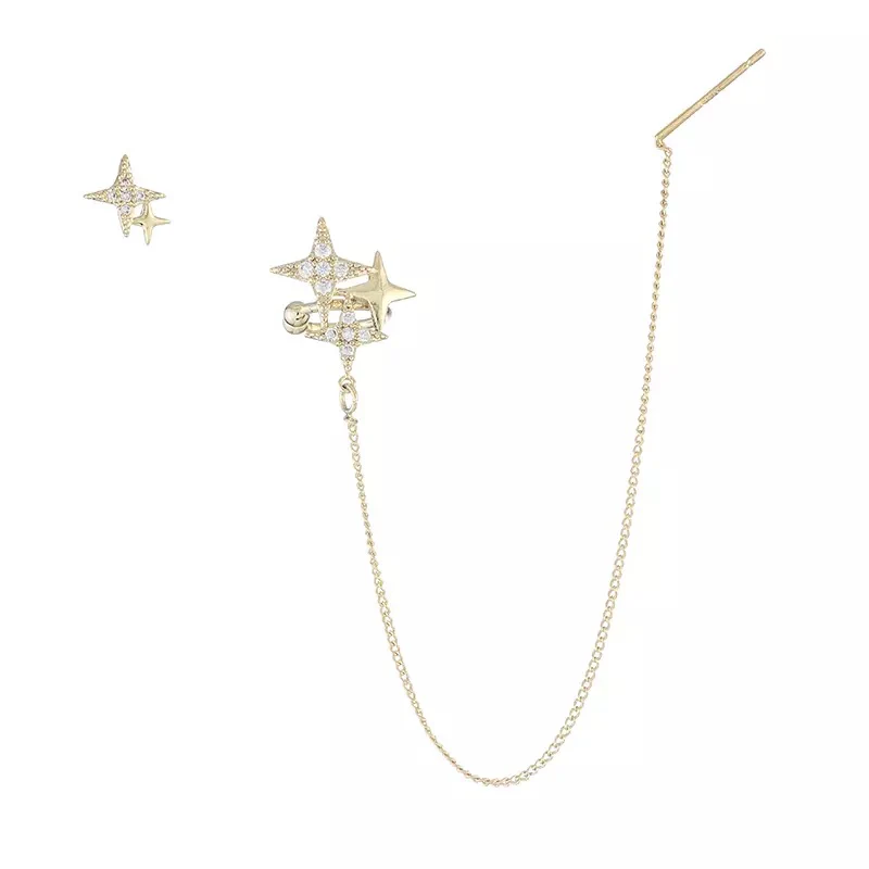 Noelle Star Chained Cuff + Stud Earrings - Image 8