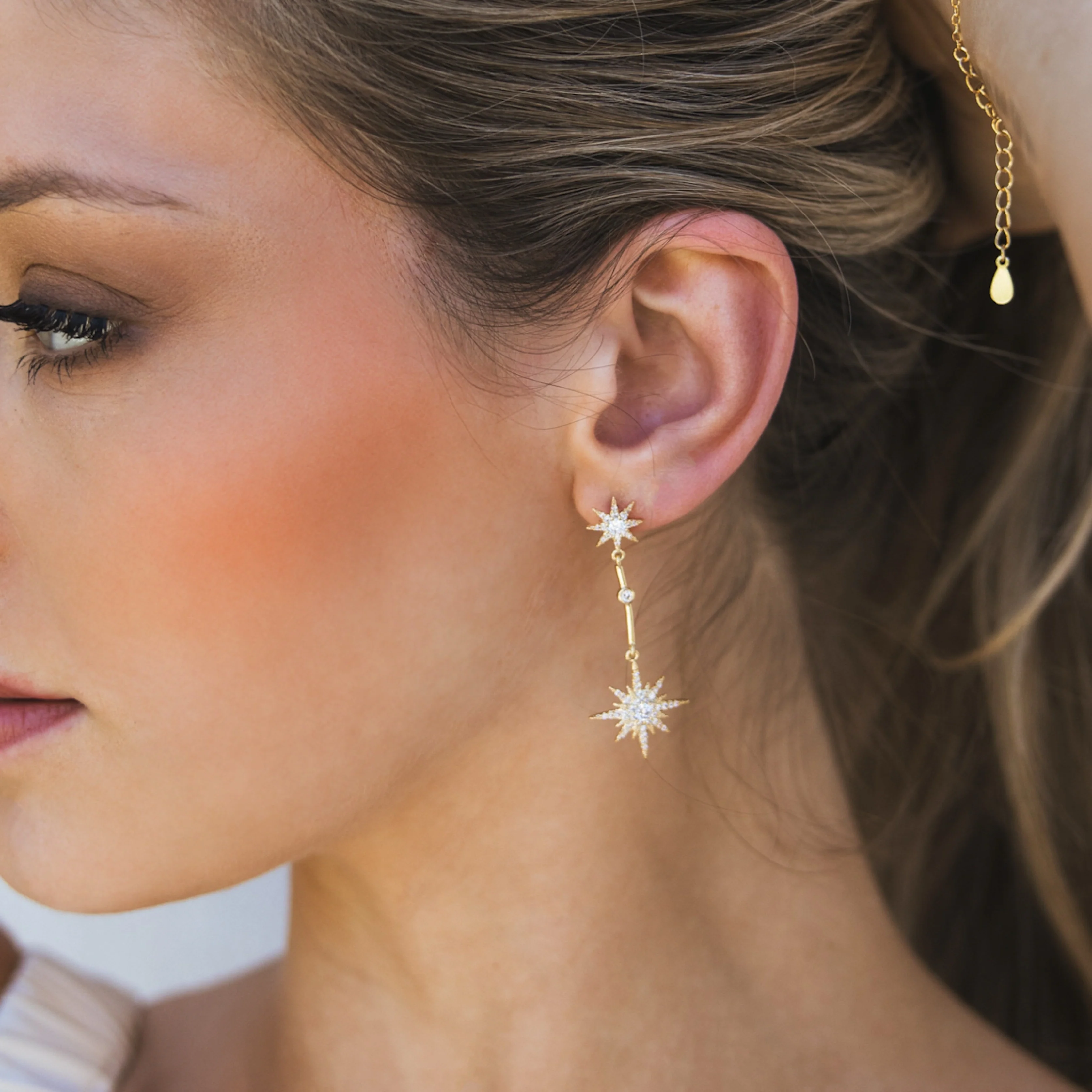 North Star Drop Earrings - Image 4