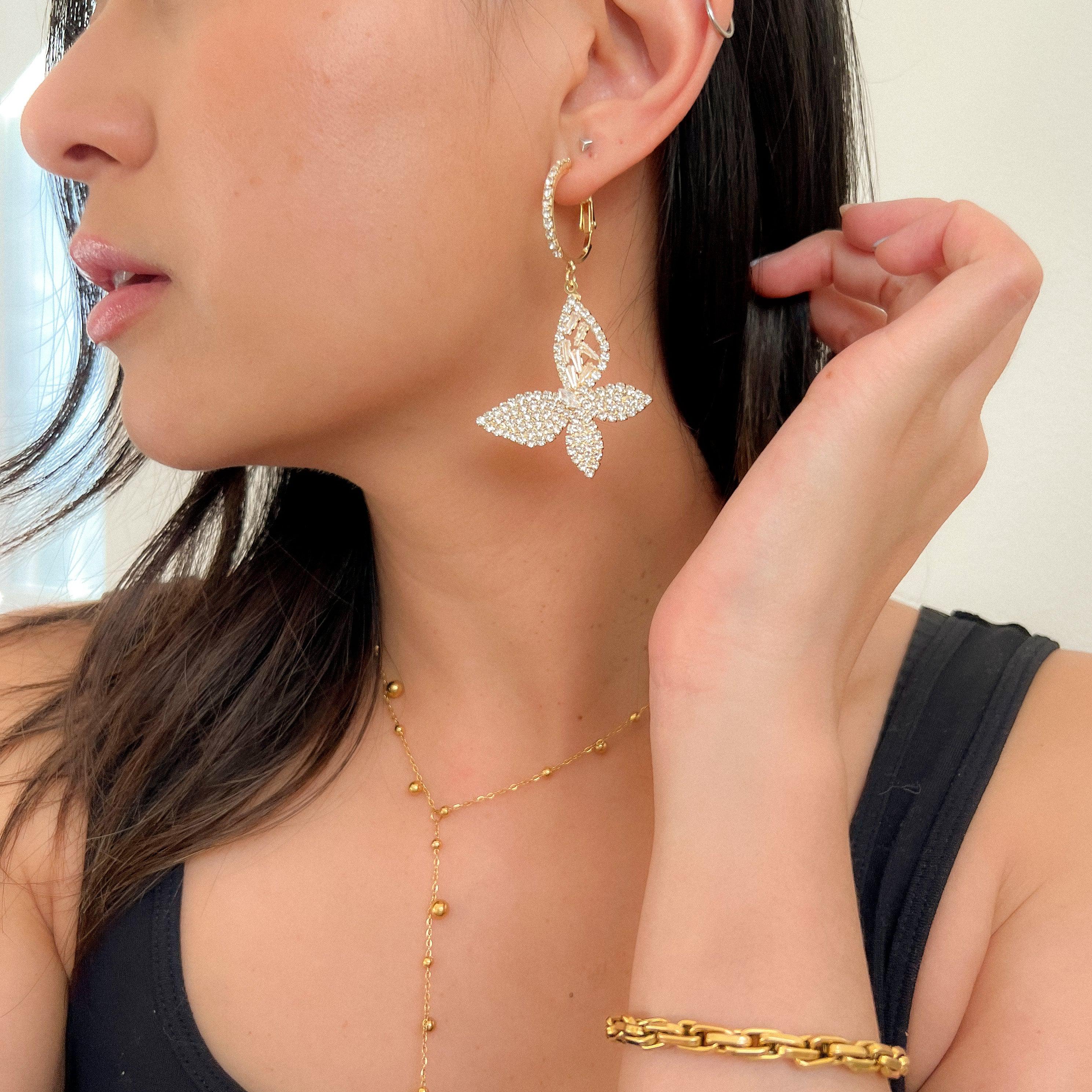 Papillion Butterfly Drop Earrings - LAST CHANCE! - Image 10