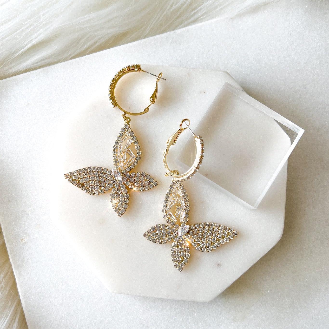 Papillion Butterfly Drop Earrings - LAST CHANCE! - Image 12