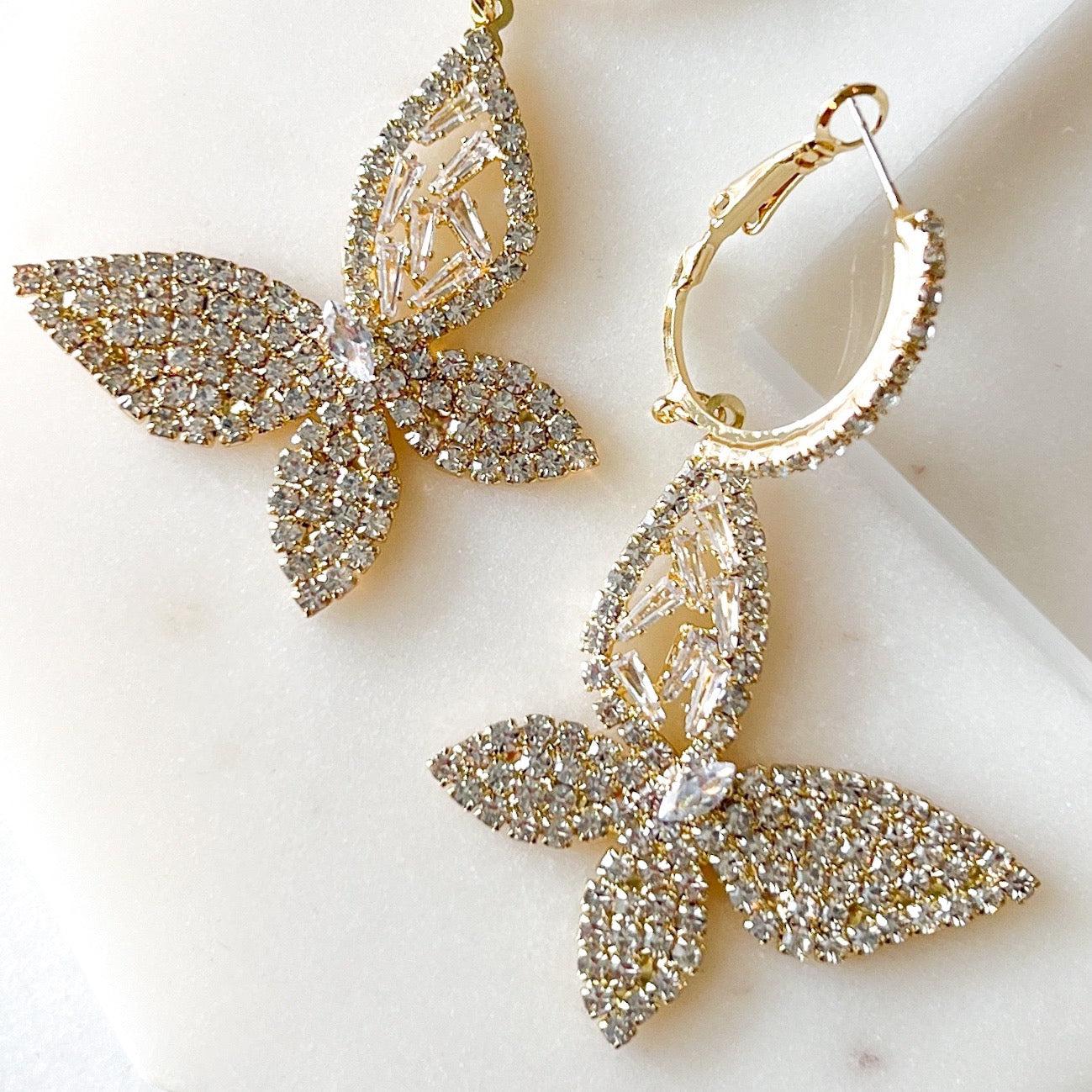 Papillion Butterfly Drop Earrings - LAST CHANCE! - Image 13