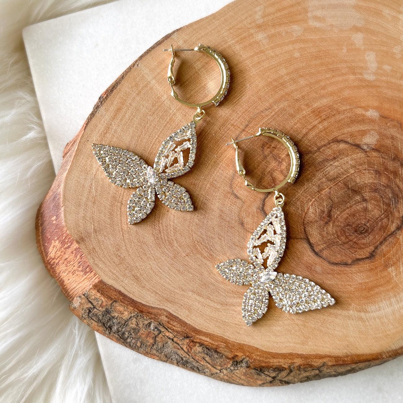Papillion Butterfly Drop Earrings - LAST CHANCE! - Image 14