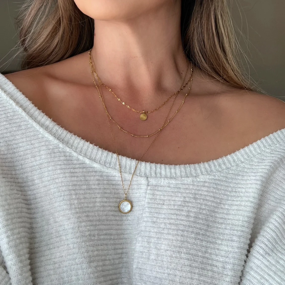 Pearlescent Three Layer Necklace - FLASH SALE!! - Image 2