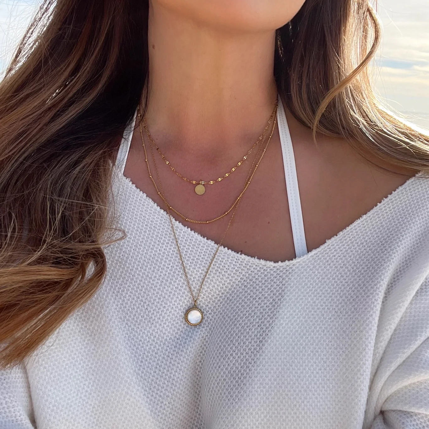 Pearlescent Three Layer Necklace - FLASH SALE!! - Image 8