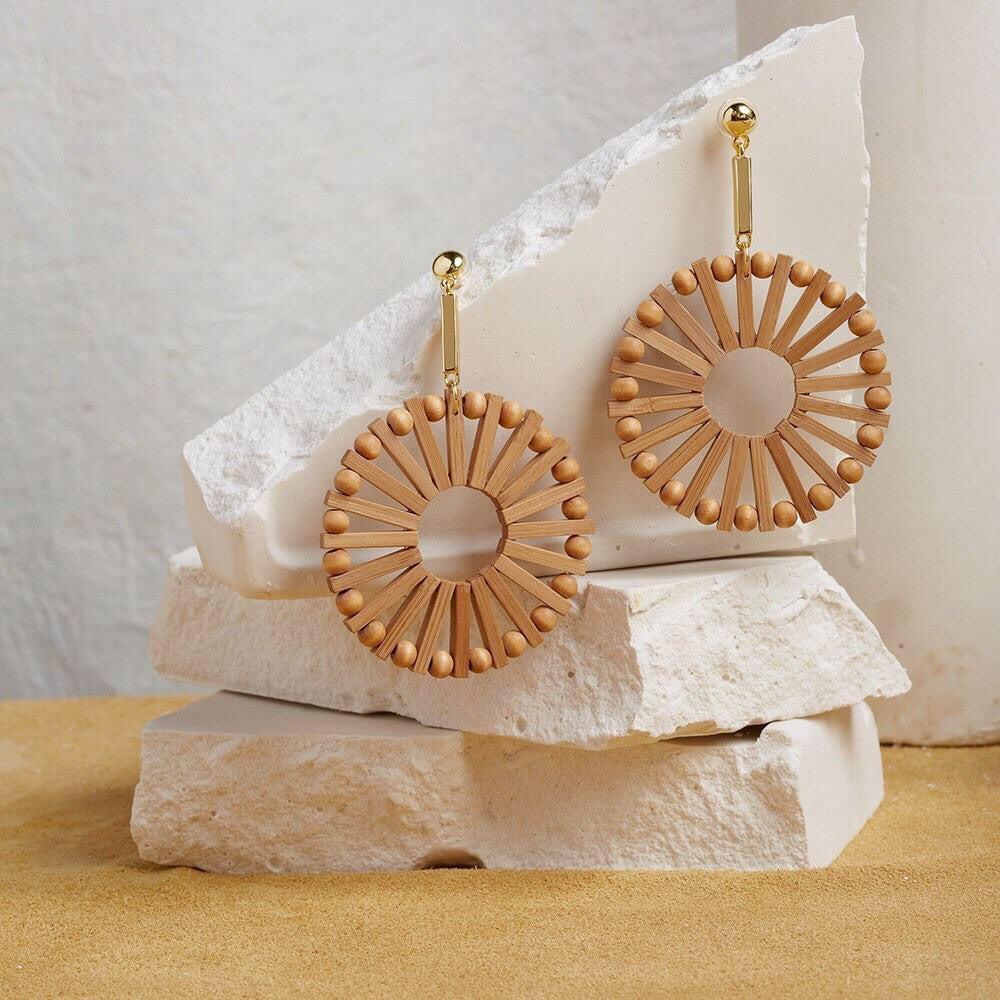 Playa Rica Wooden Statement Earrings - LAST CHANCE! - Image 12