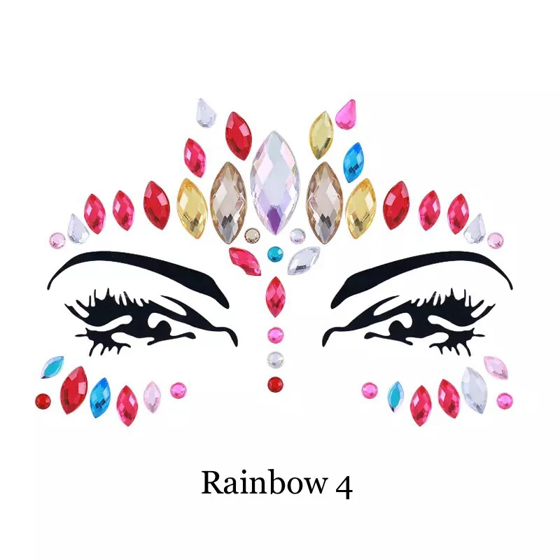 🌈 Rainbow Blast Face Gems 💎 8 Colorful Designs! - Image 6