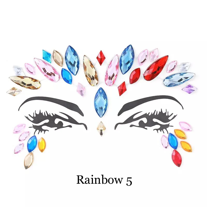 🌈 Rainbow Blast Face Gems 💎 8 Colorful Designs! - Image 7