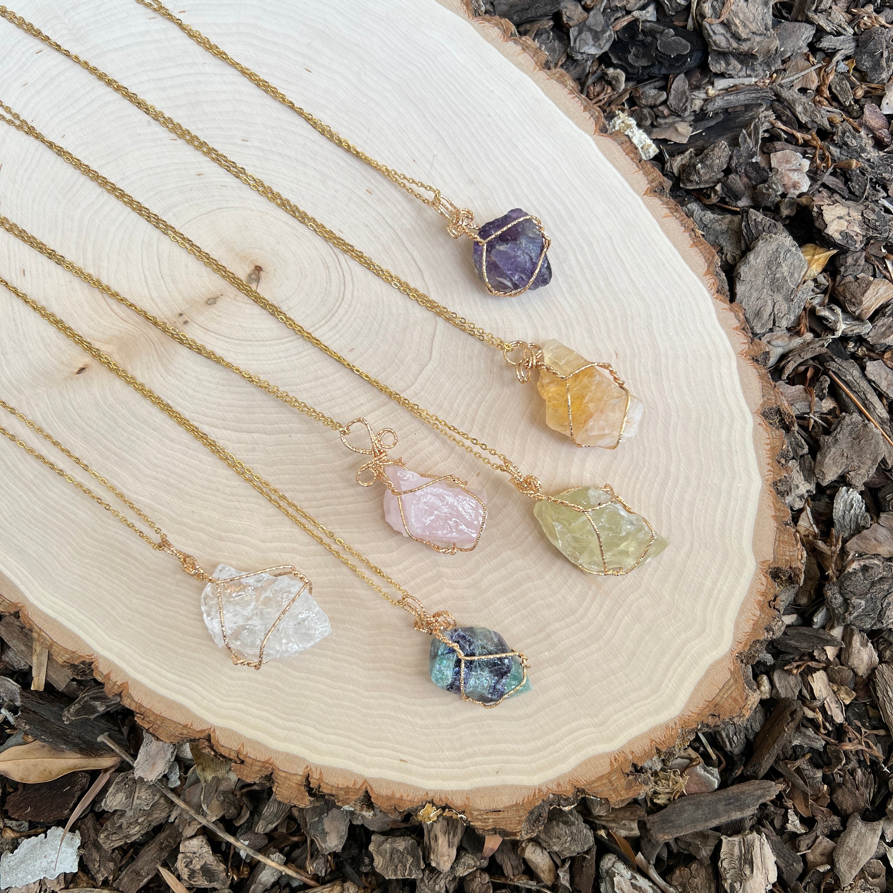 Raw Stone Crystal Necklace - LAST CHANCE/FINAL SALE - Image 11