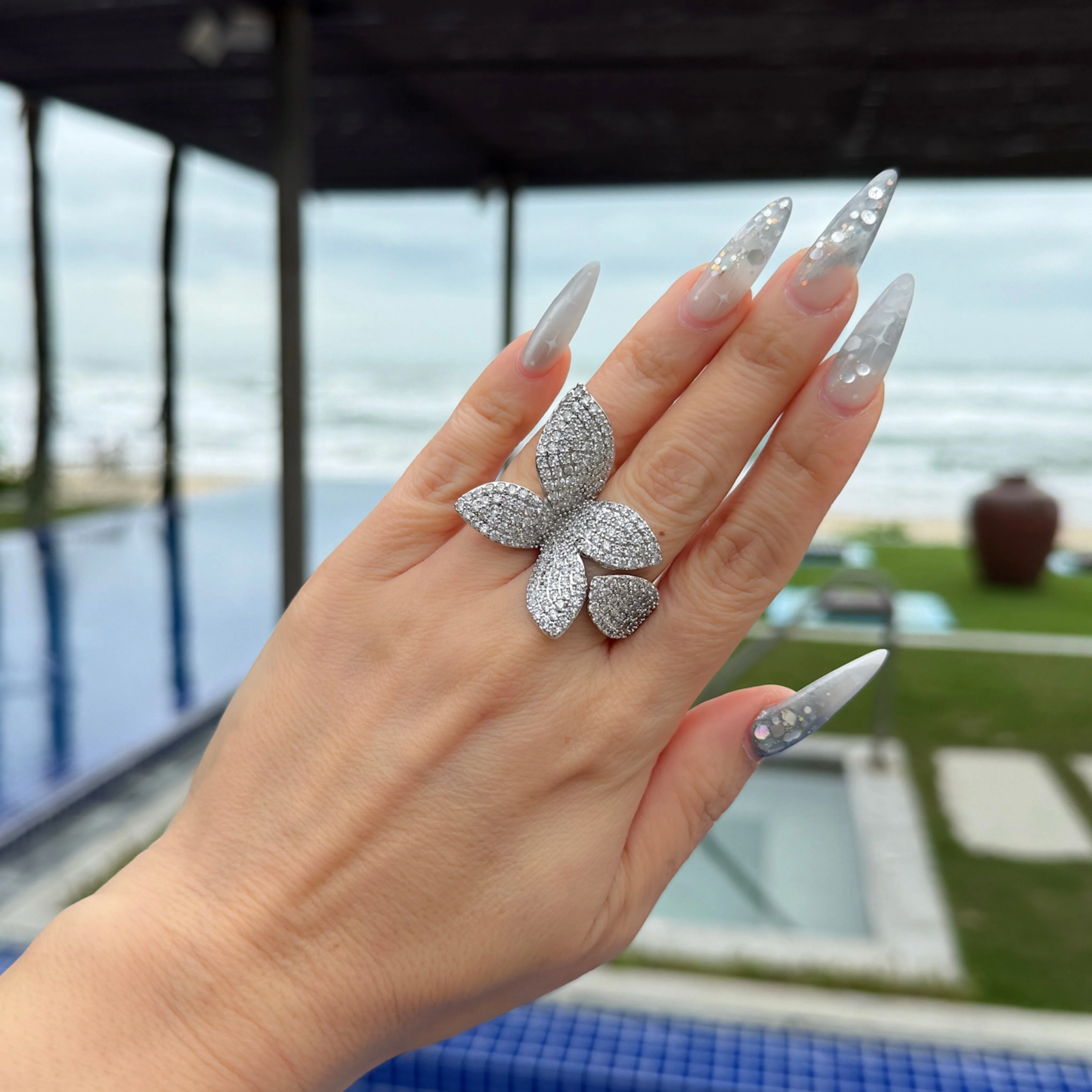 Seraphine Petals Statement Ring - Image 15