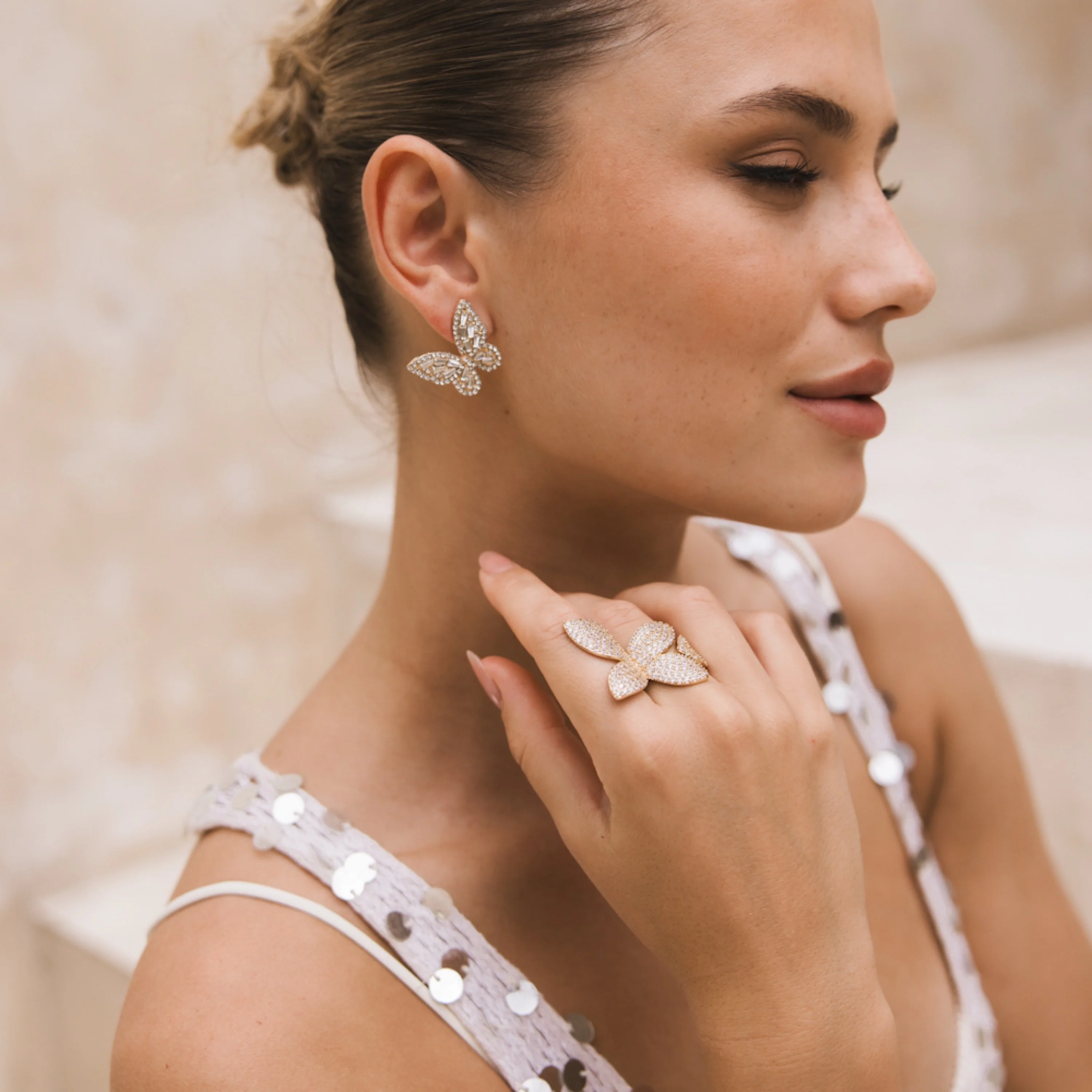 Seraphine Petals Statement Ring - Image 3