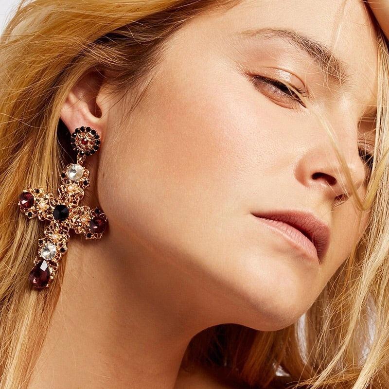 Sovereign Cross Earring Collection - 8 STYLES! - Image 11