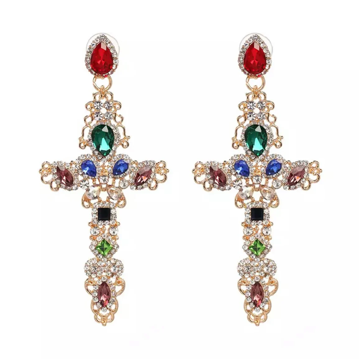 Sovereign Cross Earring Collection - 8 STYLES! - Image 6