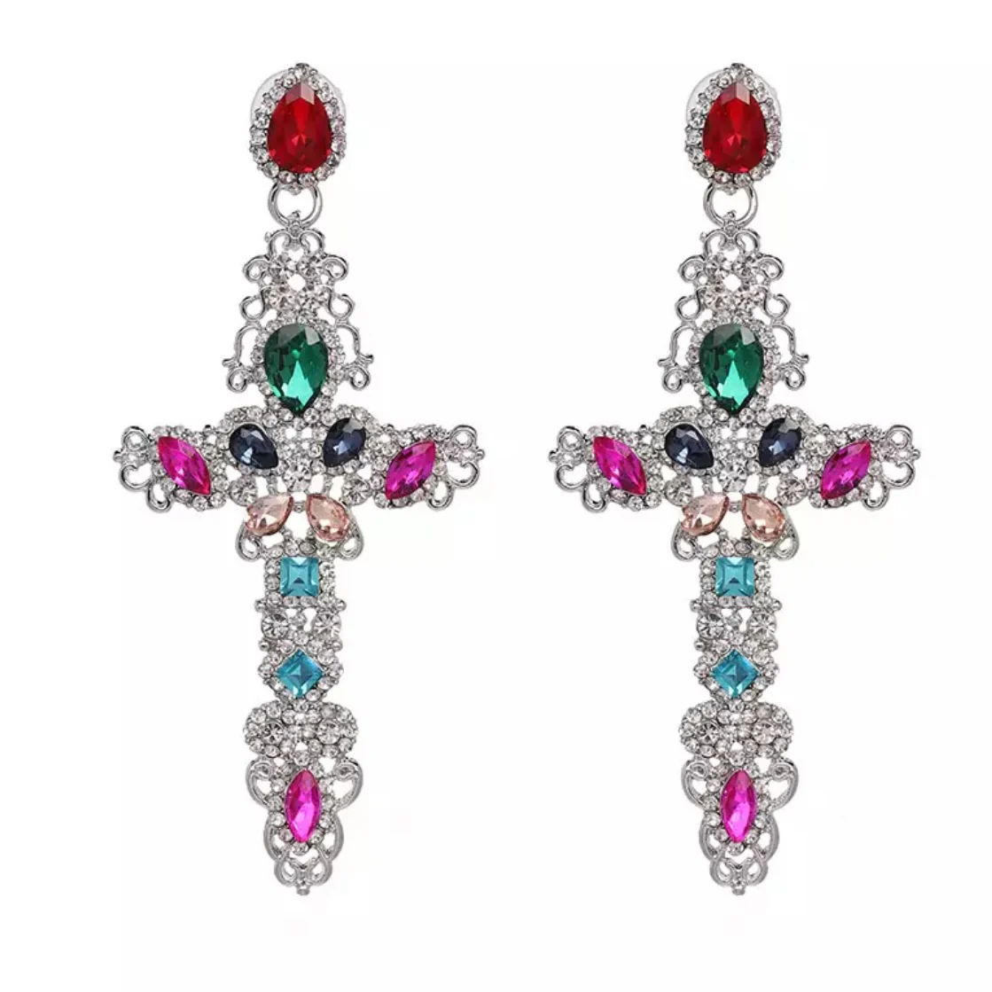 Sovereign Cross Earring Collection - 8 STYLES! - Image 7