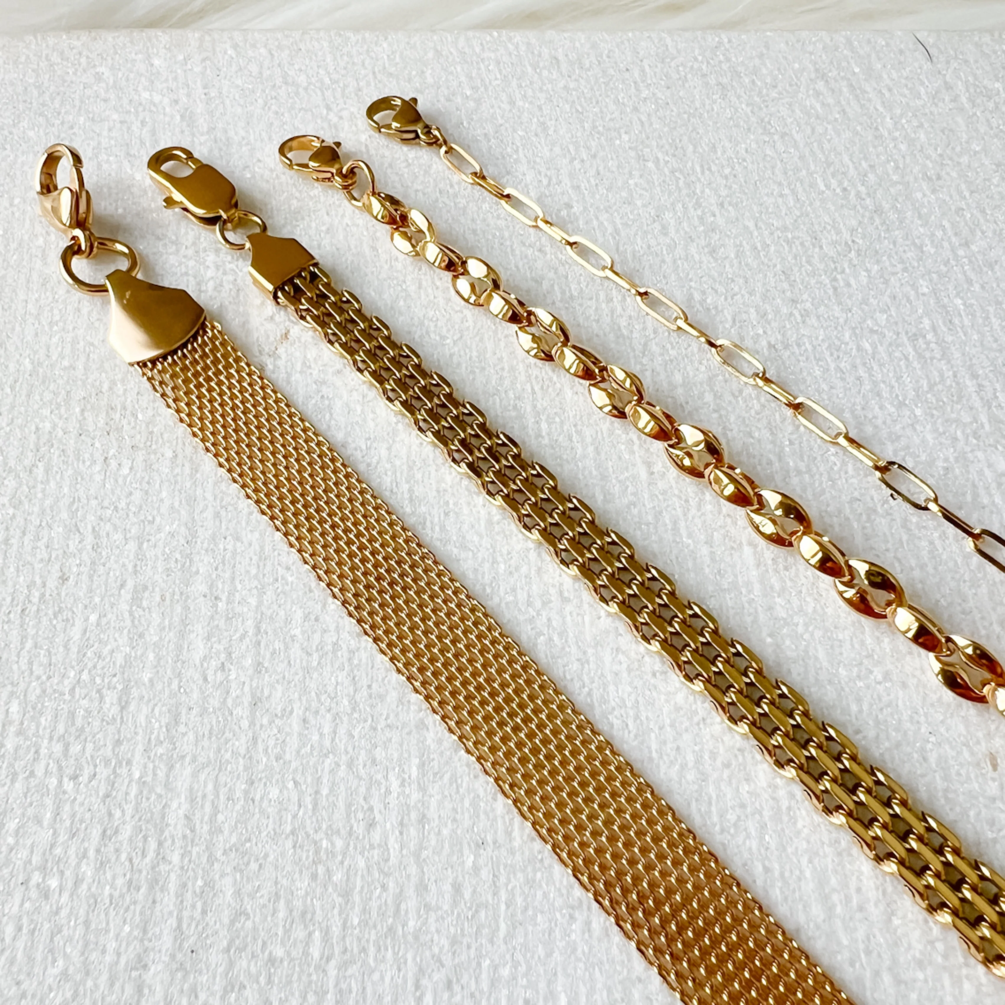 Stacked Stainless Chain Bracelets - 4 Styles LAST CHANCE! - Image 2