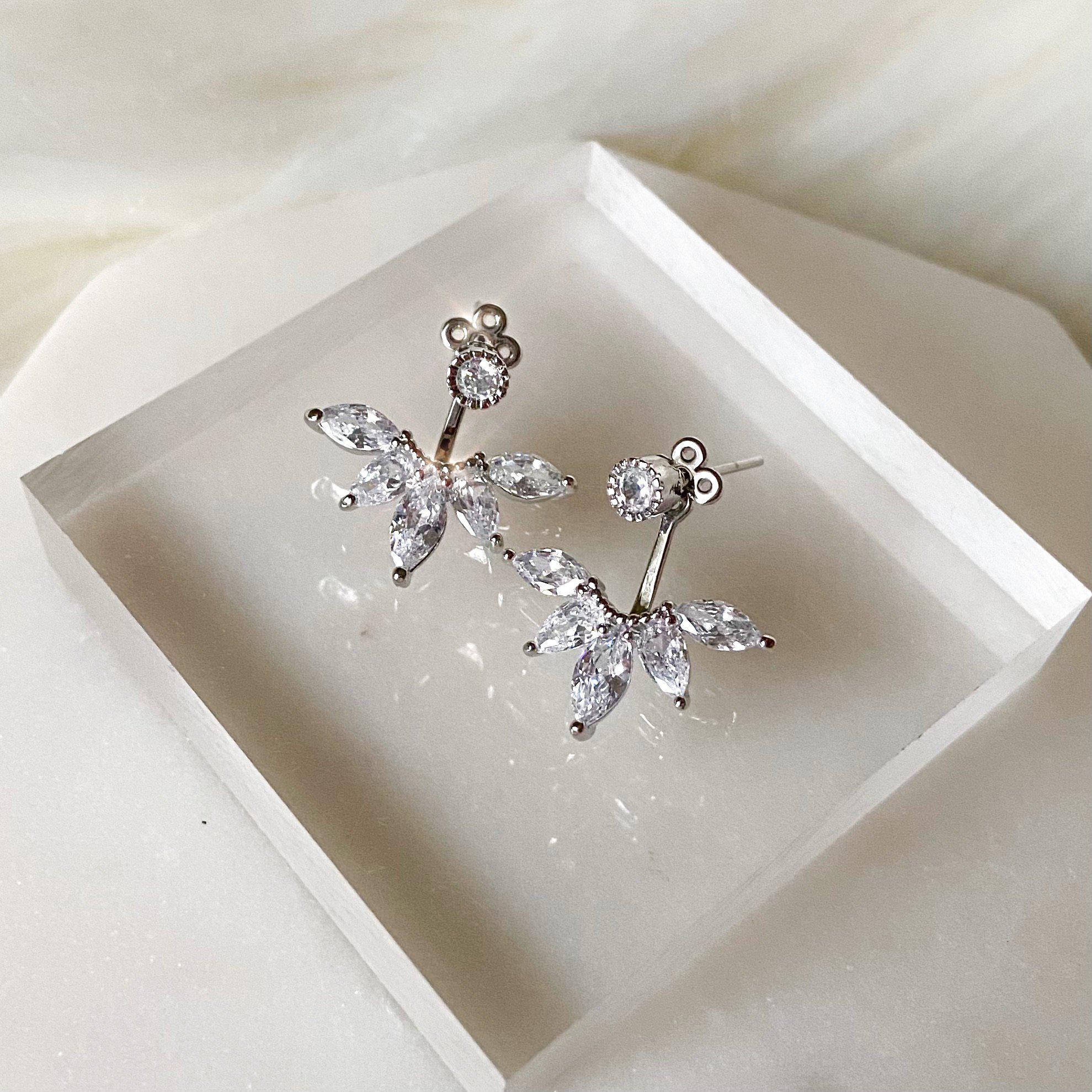 Tiara Ear Jacket Earrings - LAST CHANCE! - Image 4