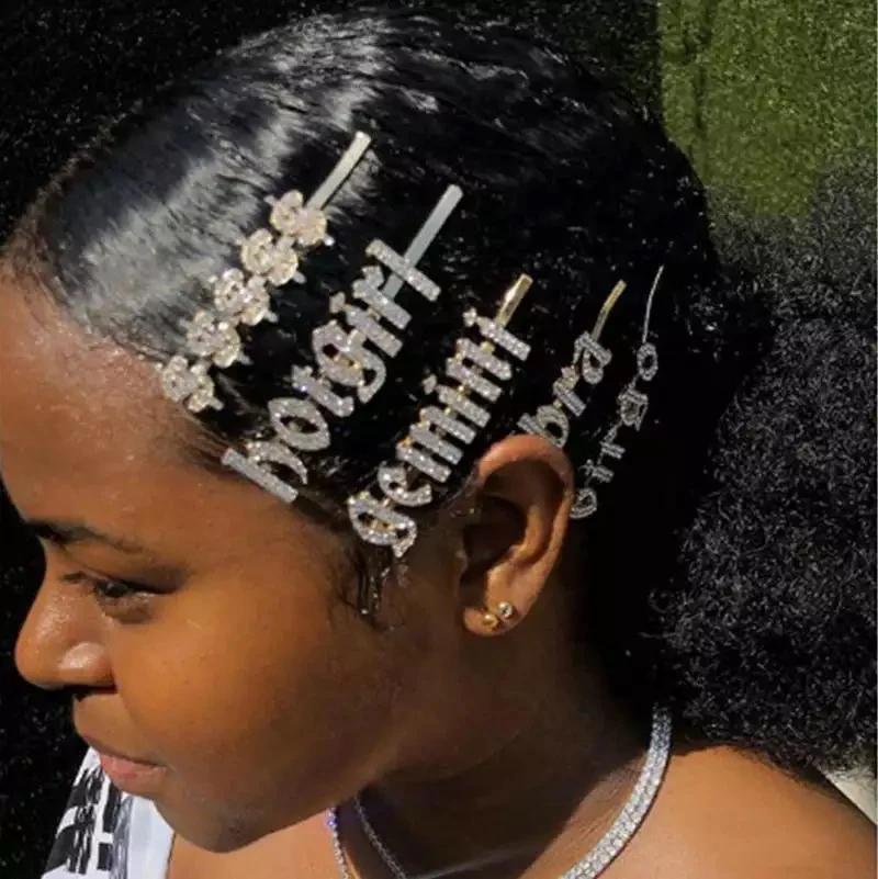 Zodiac Signs + Drippin Glam Savage Hotgirl Rhinestone Hair Pins - Image 24