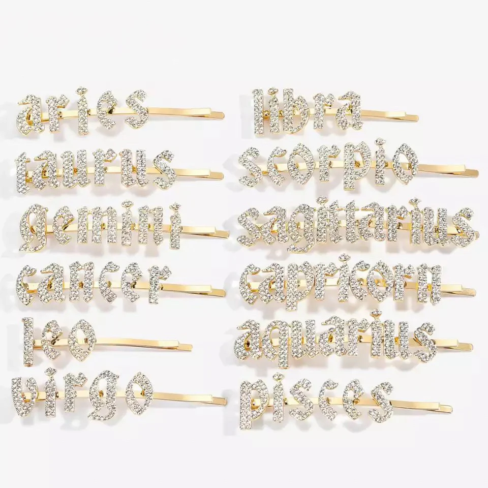 Zodiac Signs + Drippin Glam Savage Hotgirl Rhinestone Hair Pins - Image 5