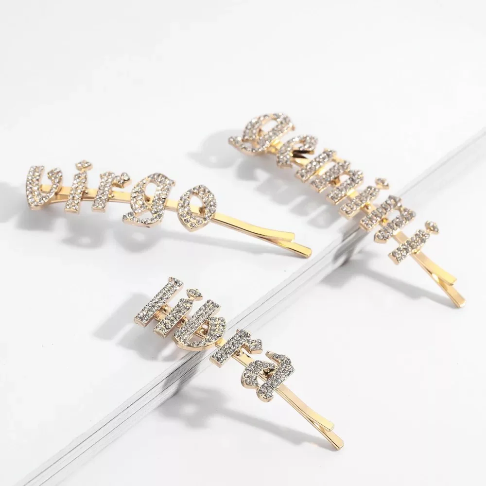 Zodiac Signs + Drippin Glam Savage Hotgirl Rhinestone Hair Pins - Image 8